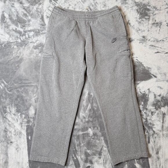 Vintage Y2K Nike Silver Tag Sweatpants Joggers Size Medium Gray Wide Leg - Picture 1 of 7